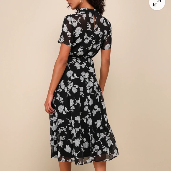 Lulus Floral Dressed Up Midi Dress - Picture 5 of 6